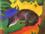 Franz Marc Blue Black Fox oil